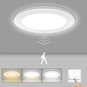 Plafoniera LED Con Sensore Di Movimento Da 18W, Dimmerabile 3000K/4000K/5000K