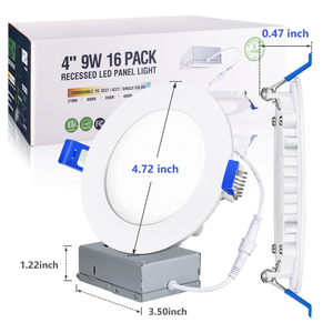 Plafoniera LED da incasso 9W 4 pollici dimmerabile